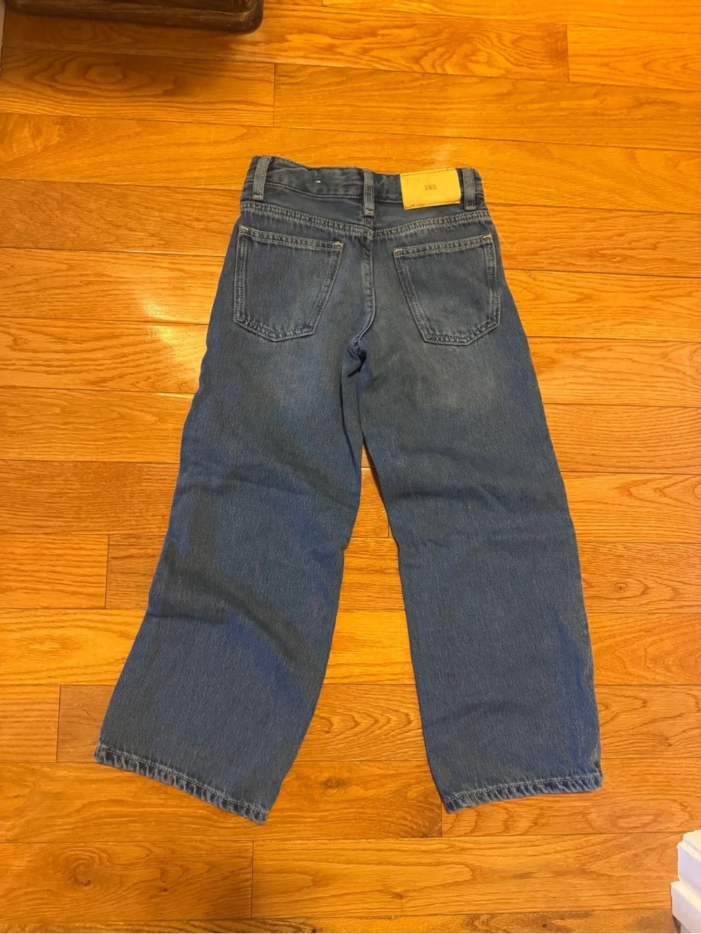 Zara Kids girls  Blue Wide-Leg Jeans - Picture 2 of 3